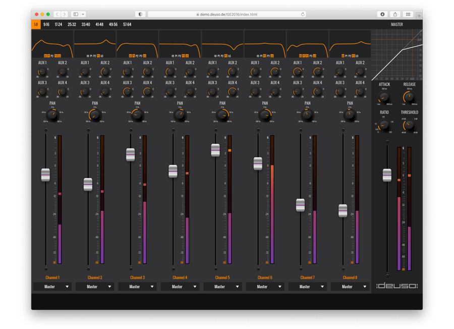 Thumbnail Mixing Console Demo